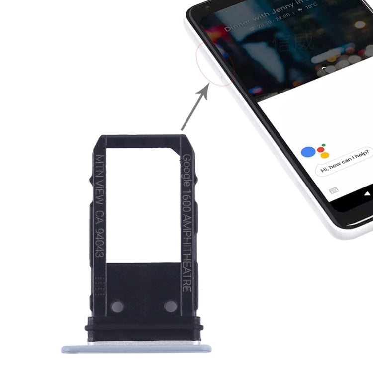 Vassoio della scheda SIM per Google Pixel 2, For Google Pixel 2 Vassoio della scheda SIM per Google Pixel 2, For Google Pixel 2